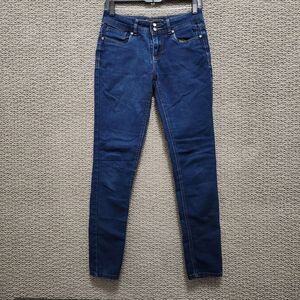 CATO Women's Contemporary Skinny Dark Wash Mid Rise Stretch Jeans Size 4